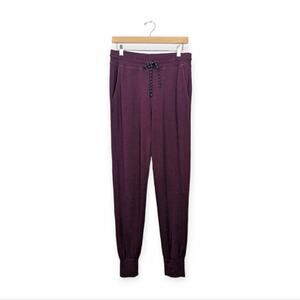 Sundry Maroon High Waisted Athletic Soft Jogger Sweatpants
